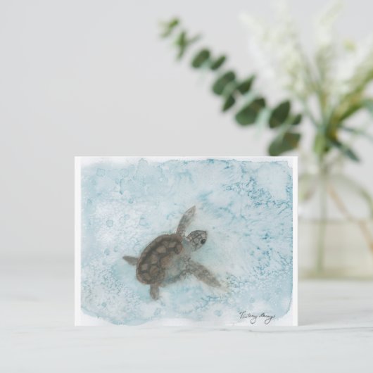 Schilderen van Waterverf Briefkaart (Staand voorkant)