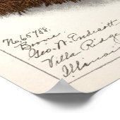 Schilderen van Waterverf op basis van kastanjekaas Poster (Hoek)