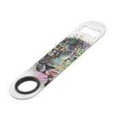 Schilderen van waterverf van wolluipaarden speed flessenopener (Achterkant Gekanteld)