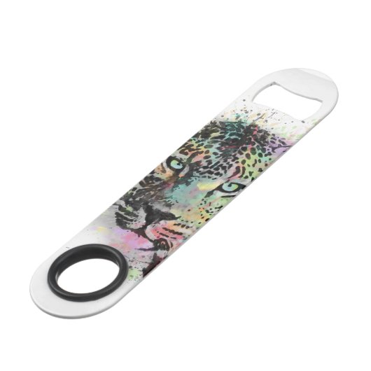 Schilderen van waterverf van wolluipaarden speed flessenopener (Achterkant Gekanteld)