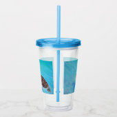 Schilderen van Zeeen voor zwemmen Acryl Drinkbeker (Rechts)