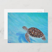 Schilderen van Zeeen voor zwemmen Briefkaart (Voorkant / Achterkant)