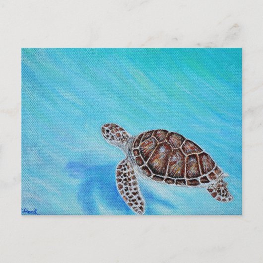 Schilderen van Zeeen voor zwemmen Briefkaart (Voorkant)