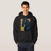 Schilderen van zwarte paarden hoodie (Voorkant volledig)