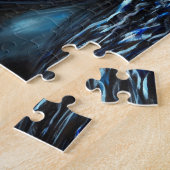 Schilderen van zwarte paarden legpuzzel (Zijkant)