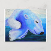 Schilderen van zwemblair Beer Briefkaart (Voorkant)