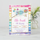 Schilderen Verjaardagsuitnodiging  Kaart (Staand voorkant)