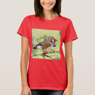 Schilderen, vogel en natuur t-shirt