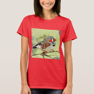 Schilderen, vogel en natuur t-shirt