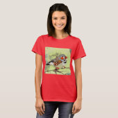 Schilderen, vogel en natuur t-shirt (Voorkant volledig)