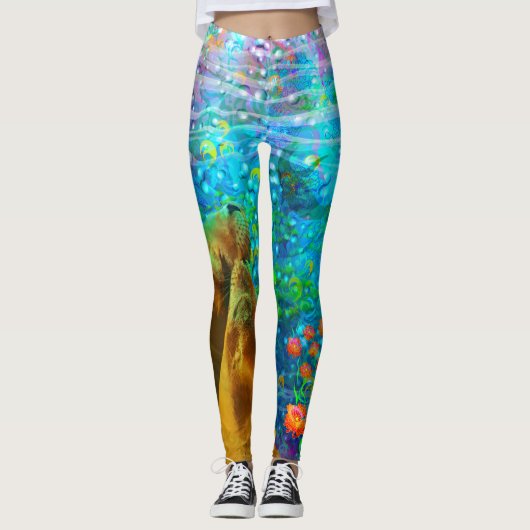 Schilderen voor MMCC LA door Dana Zurzolo Leggings (Voorkant)