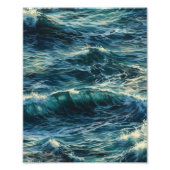 Schilderen Zee piekspanningen Foto Afdruk (Voorkant)