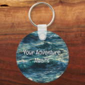 Schilderen Zee zet je avontuur op gang Sleutelhanger (Achterkant)