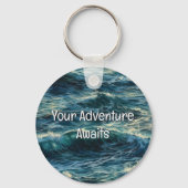 Schilderen Zee zet je avontuur op gang Sleutelhanger (Achterkant)