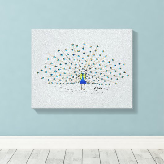 schilderend decoratief gevlekt doek canvas afdruk (Insitu (Houten vloer))