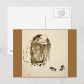 Schilderend door Miyamoto Musashi, c. 1600's Briefkaart (Voorkant / Achterkant)