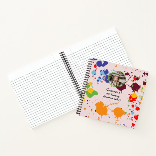 Schilderend kleurrijk 9e jaardagboek Art Party Notitieboek (Binnen)