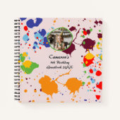 Schilderend kleurrijk 9e jaardagboek Art Party Notitieboek (Voorkant)