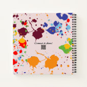 Schilderend kleurrijk 9e jaardagboek Art Party Notitieboek (Achterkant)