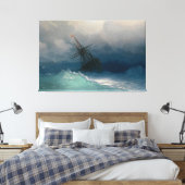 Schilderend zee Premium gevlekt doek (gloss) Canvas Afdruk (Insitu (Slaapkamer))