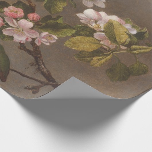 schilderende Hummingbird en appelbloesems Cadeaupapier (Hoek)