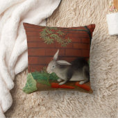 schilderende konijnenetende wortel kussen (Deken)