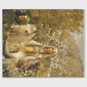  schilderende koningin Guinevere's Maying Cadeaupapier (Vlak)