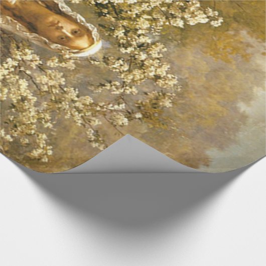  schilderende koningin Guinevere's Maying Cadeaupapier (Hoek)