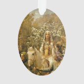  schilderende koningin Guinevere's Maying Ornament (achterkant)