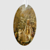  schilderende koningin Guinevere's Maying Ornament (voorkant)