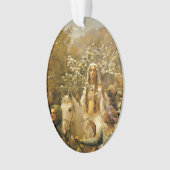  schilderende koningin Guinevere's Maying Ornament (voorkant)