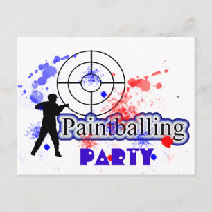 Schilderende partijen rode en blauwe schilderplate kaart