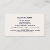 Schildergereedschappen Handyman Carpenter Gereedsc Visitekaartje (Achterkant)