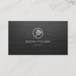 Schildergereedschappen Penseelpictogram Donker geb Visitekaartje