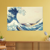 Schildergolven Premium omgepakt Canvas (glanzend) Afdruk (Insitu (Woonkamer))