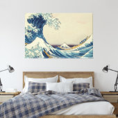 Schildergolven Premium omgepakt Canvas (glanzend) Afdruk (Insitu (Slaapkamer))