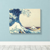 Schildergolven Premium omgepakt Canvas (glanzend) Afdruk (Insitu (Houten vloer))
