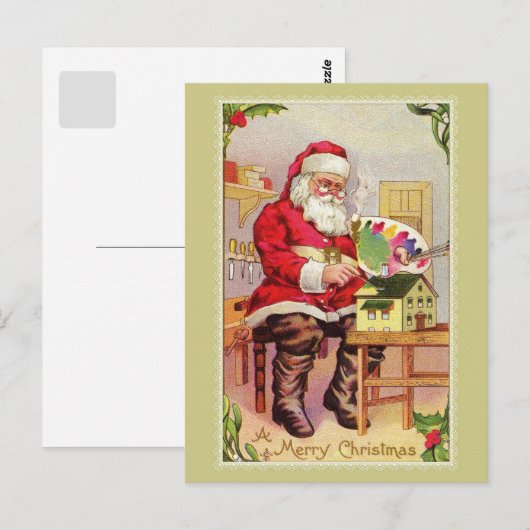  schilderhuis voor kerstschilders briefkaart (Voorkant / Achterkant)