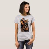 Schilderige Native American Woman T-shirt (Voorkant volledig)