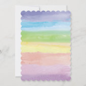 Schilderij 10e meisje verjaardag uitnodiging (Achterkant)