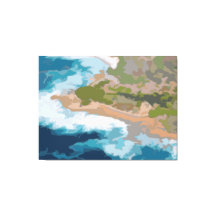 Schilderij aan de kust van Californië