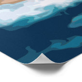 Schilderij aan de kust van Californië Poster (Hoek)