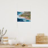 Schilderij aan de kust van Californië Poster (Keuken)