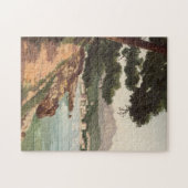  schilderij aan zee Menton, Frankrijk in de jaren  Legpuzzel (Horizontaal)