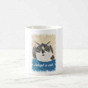 Schilderij - Adoptie van katten promotie mokken