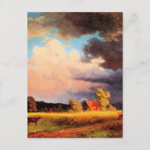 Schilderij Albert Bierstadt, Beiers landschap Briefkaart