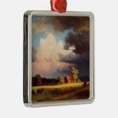 Schilderij Albert Bierstadt, Beiers landschap Metalen Ornament (Rechts)