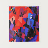 schilderij Aleksandra Ekster, Cityscape Compositio Wandkleed (Voorkant)