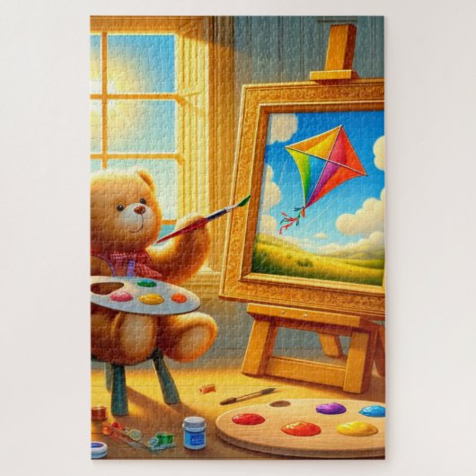 Schilderij Beer Legpuzzel (Verticaal)