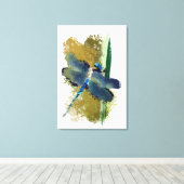 schilderij " bezige libellen " canvas afdruk (Insitu (Houten vloer))